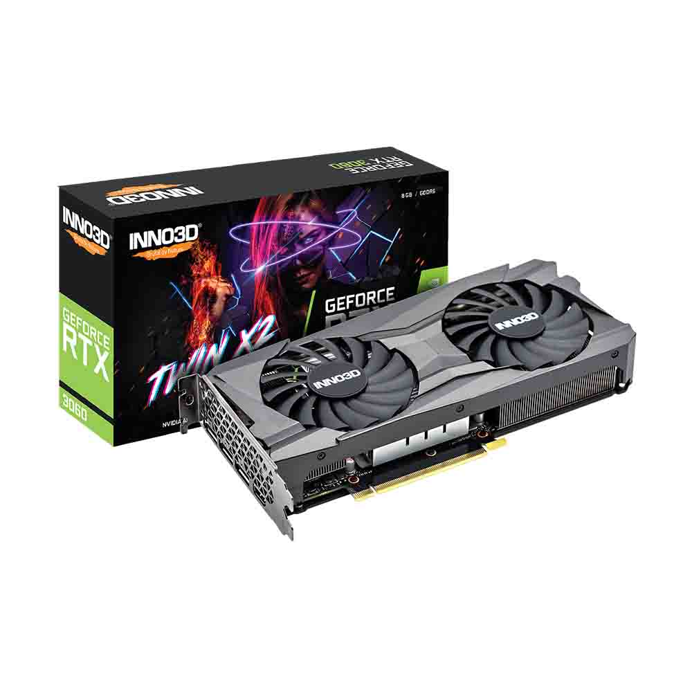 Graphics Card (8GB) INNO3D GeForce RTX 3060 TWIN X2