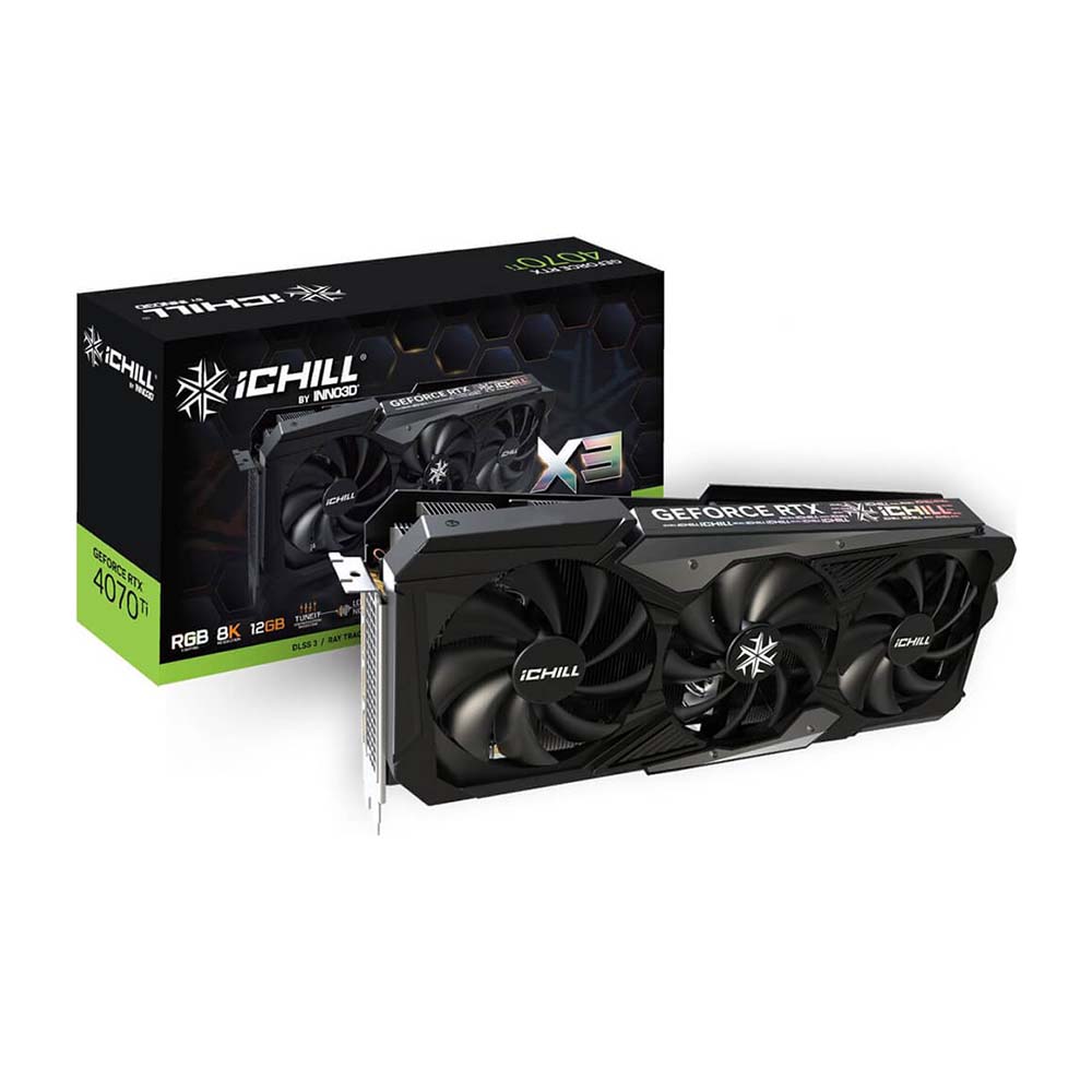 Graphics Card (12GB) INNO3D GeForce RTX 4070Ti ICHILL X3