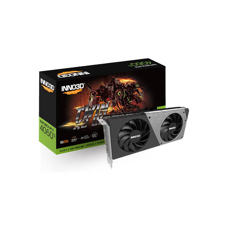 Graphics Card (16GB) INNO3D GeForce RTX 4060Ti TWIN X2 OC