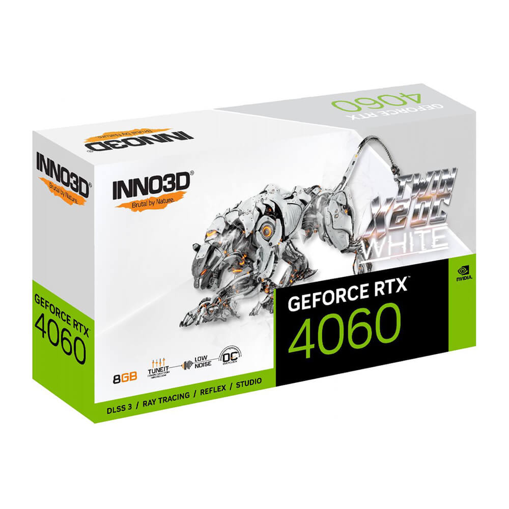 Graphics Card (8GB) INNO3D GeForce RTX 4060 TWIN X2 OC White