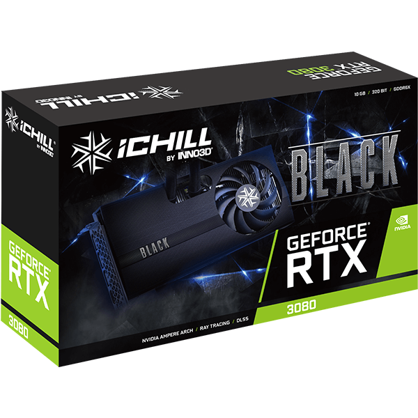 Graphics Card (10GB) INNO3D GeForce RTX 3080 ICHILL Black LHR