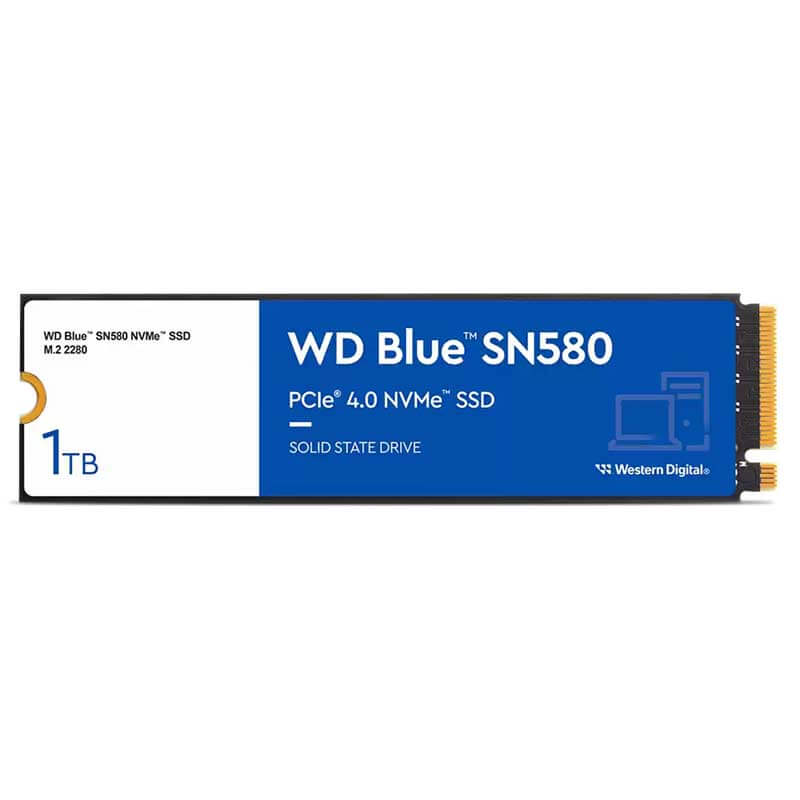 SSDWestern Digital Internal WD Blue SN580 with 1TB capacity