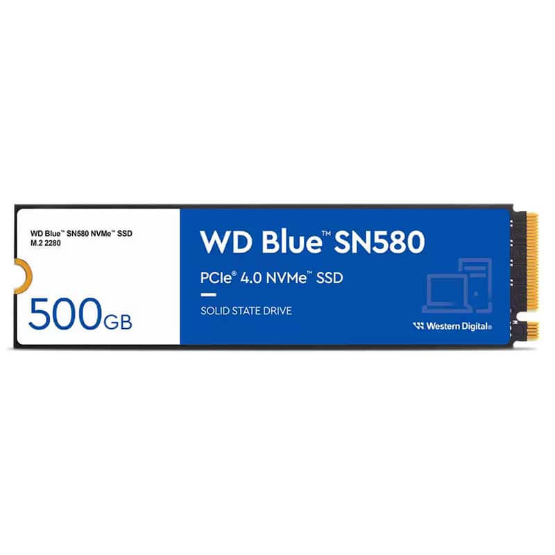 SSDWestern Digital Internal WD Blue SN580 with 500GB capacity