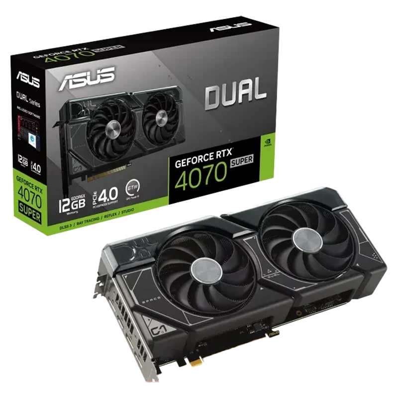 Graphics Card ASUS GeForce RTX 4070 SUPER Dual Edition 12GB