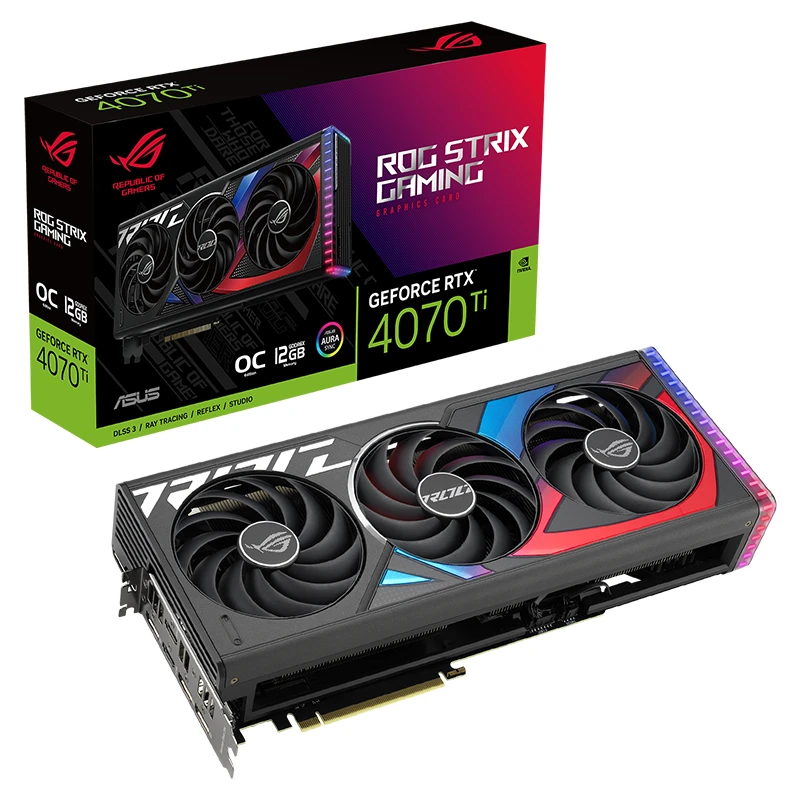 Graphics Card ASUS ROG Strix GeForce RTX 4070Ti OC Edition 12G