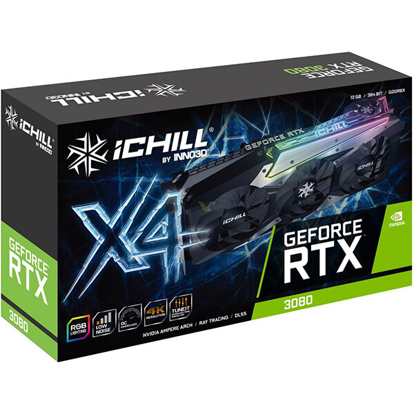 Graphics Card (12GB) INNO3D GeForce RTX 3080 iCHILL X4 LHR